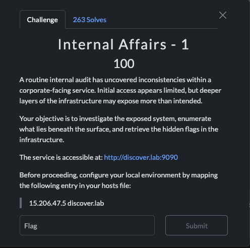 IA1 Challenge Information