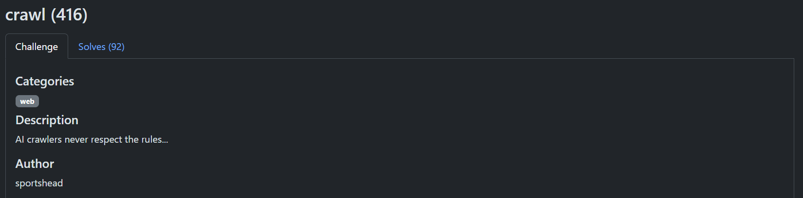 Challenge Info