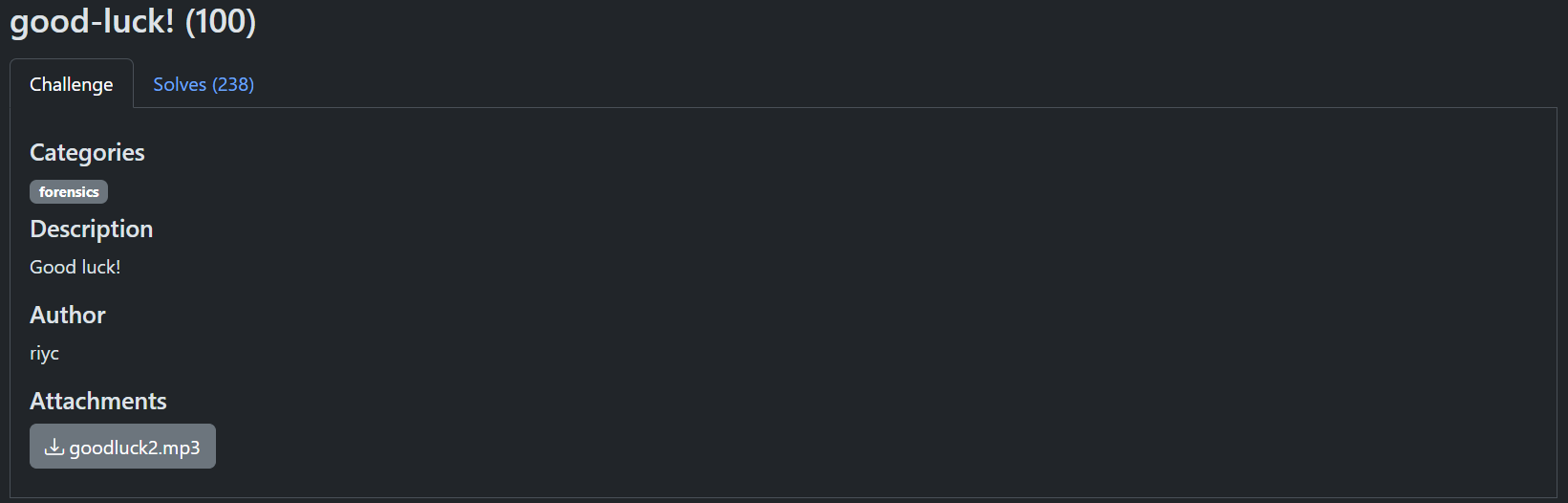 Challenge Info